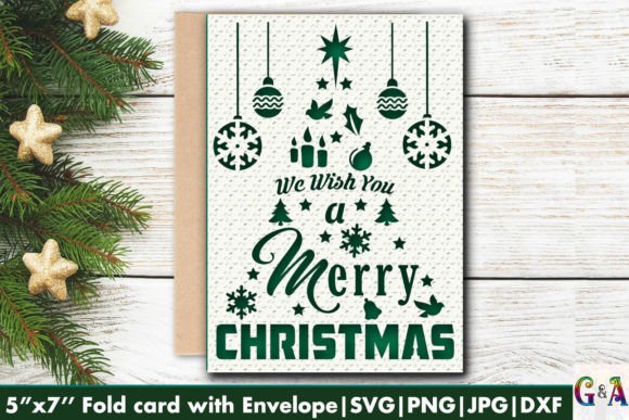Download Merry Christmas Card Svg File for Cricut - Svg file Collection