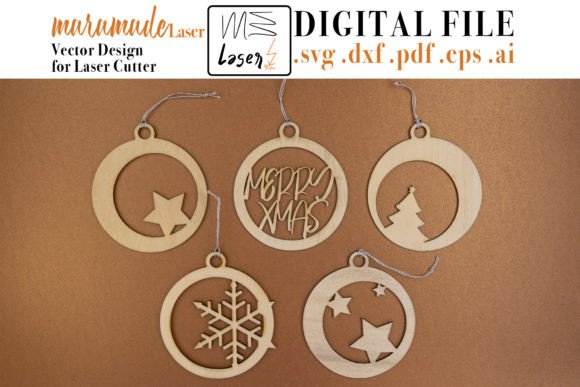 Download Christmas Tree Balls File for Laser Cut - Christmas tree balls Collection
