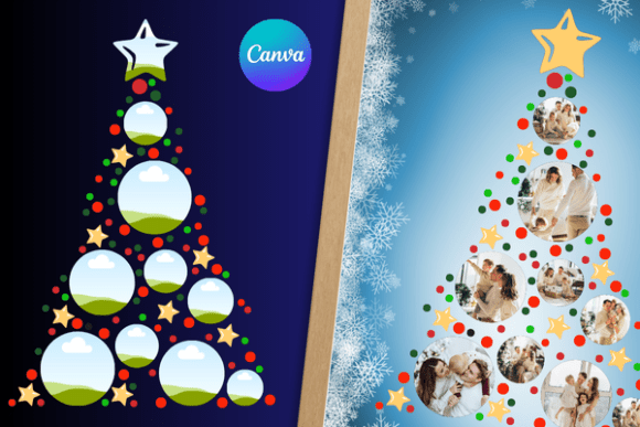 Download Christmas Tree Balls Photo Canva Frame - Christmas tree balls Collection