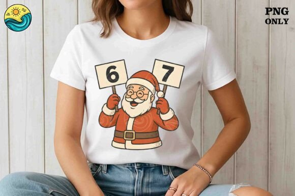 Download Santa 6 7 Rating Sign PNG - Santa 6 7 Collection