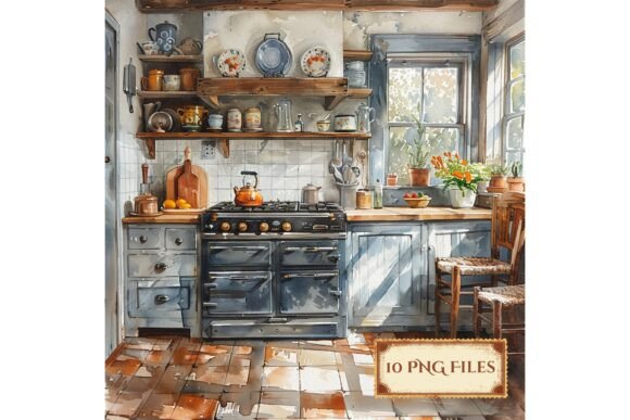 Download Cozy Country Cottage Kitchen Scrapbook - Premium Resources