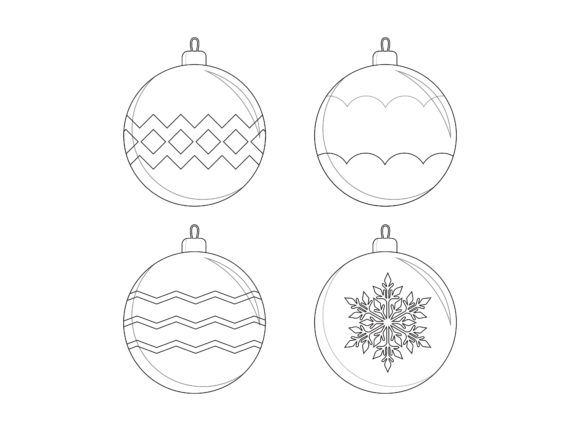 Download Christmas Tree Balls Outline Icon Vector - Christmas tree balls Collection